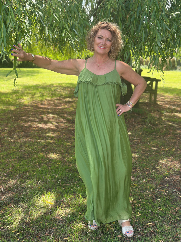 Floaty Beach Dress | Green