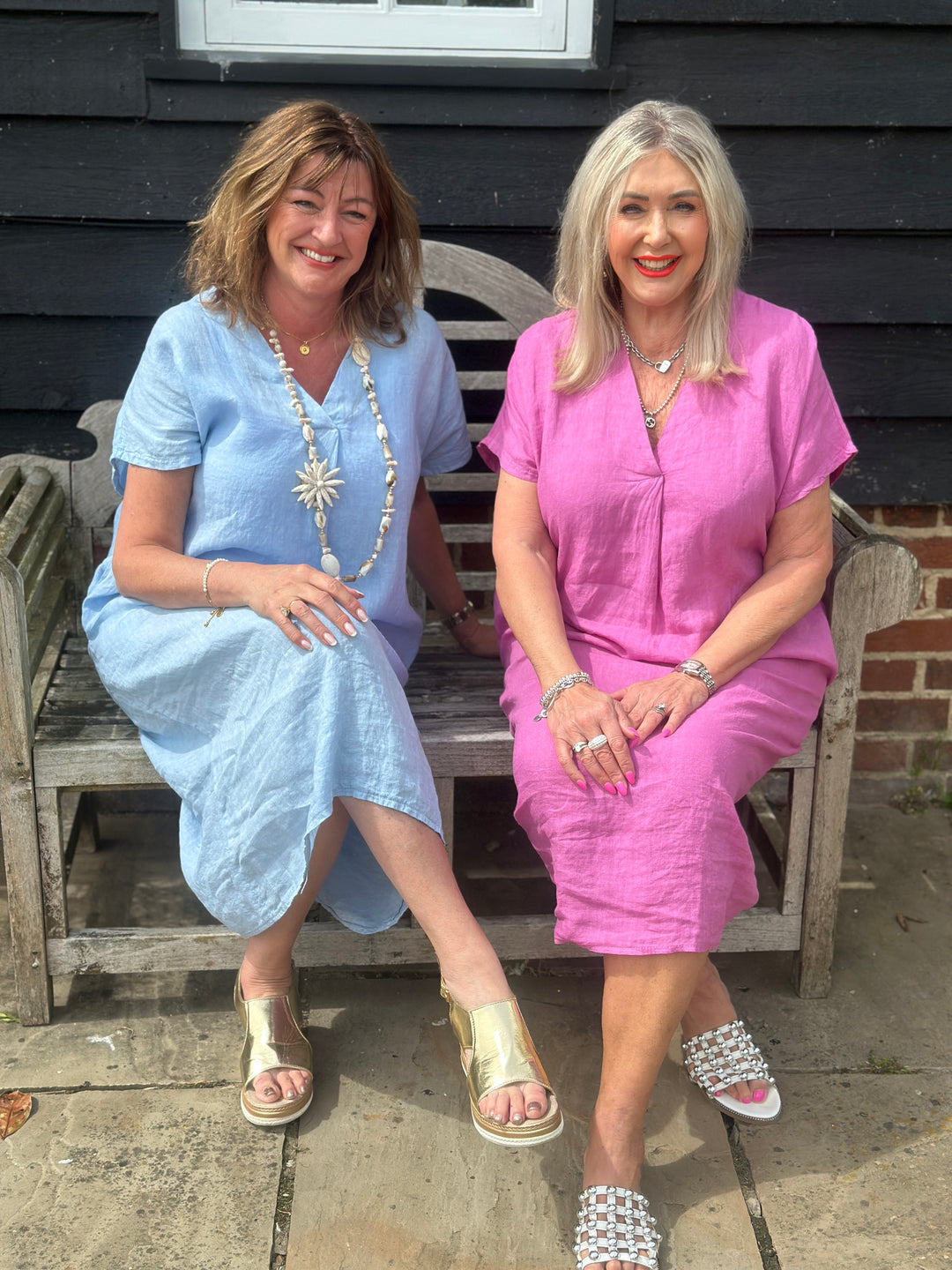 Linen Tunic Dress | Baby Blue
