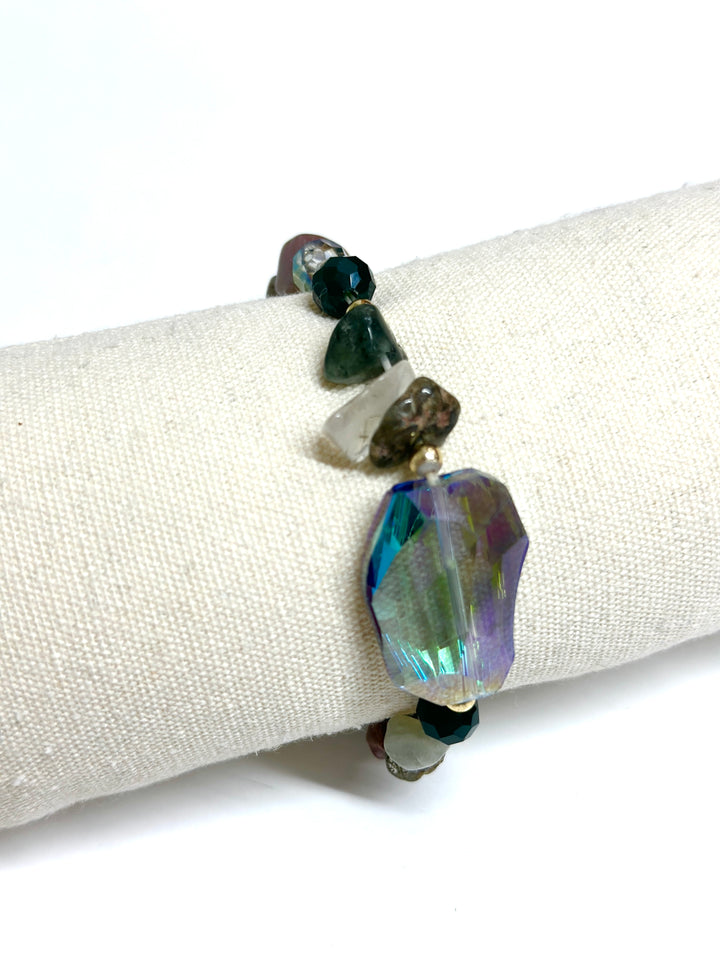 Coloured Stones Bracelet | Green