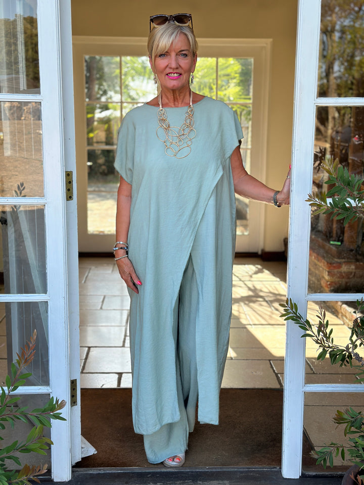 Lightweight Crossover Co-ord | Sage