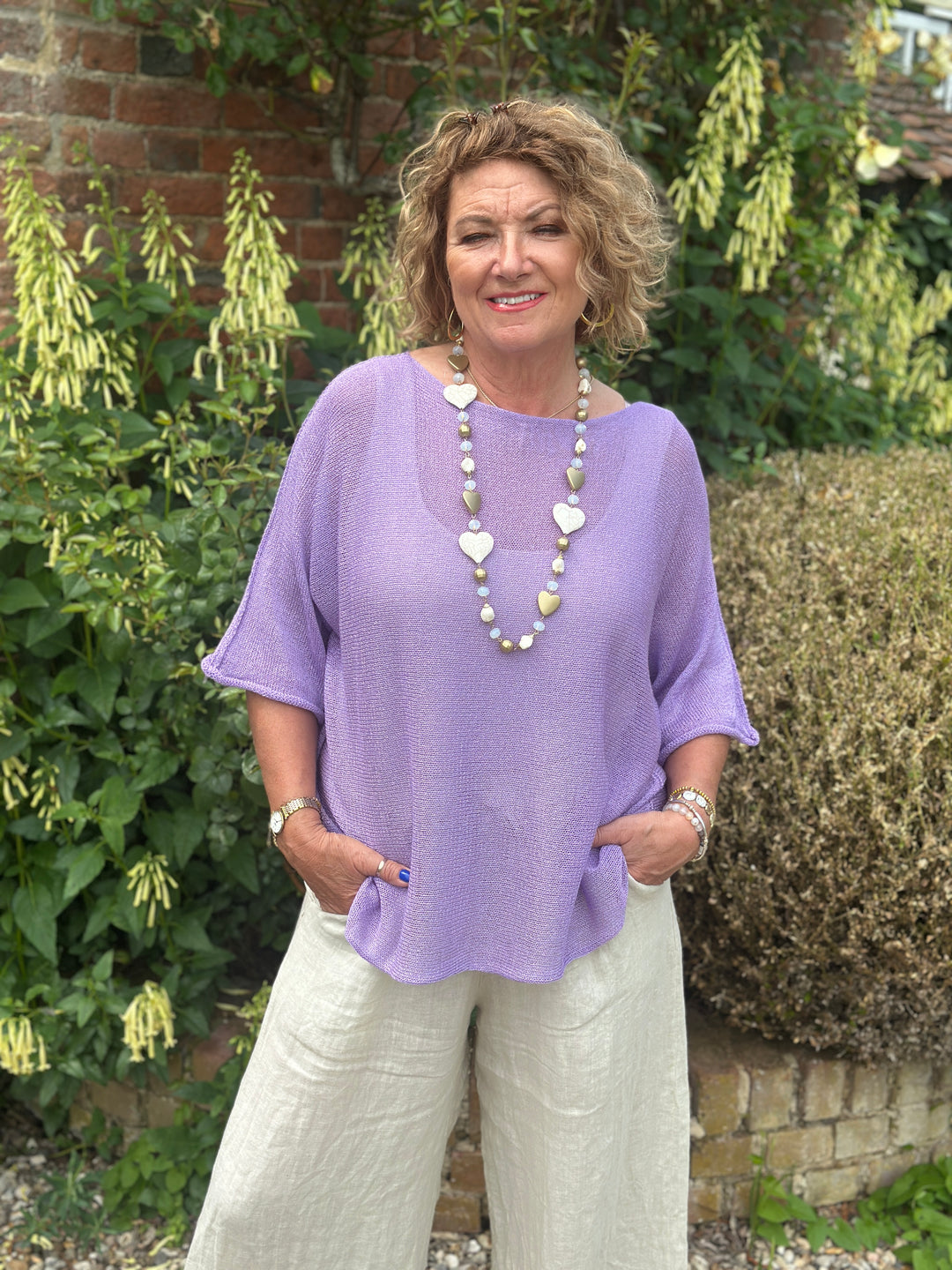 Lightweight Throw Over Top | Lilac