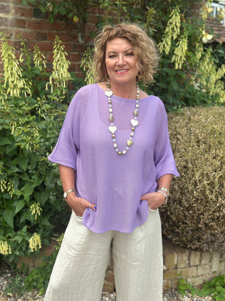 Lightweight Throw Over Top | Lilac