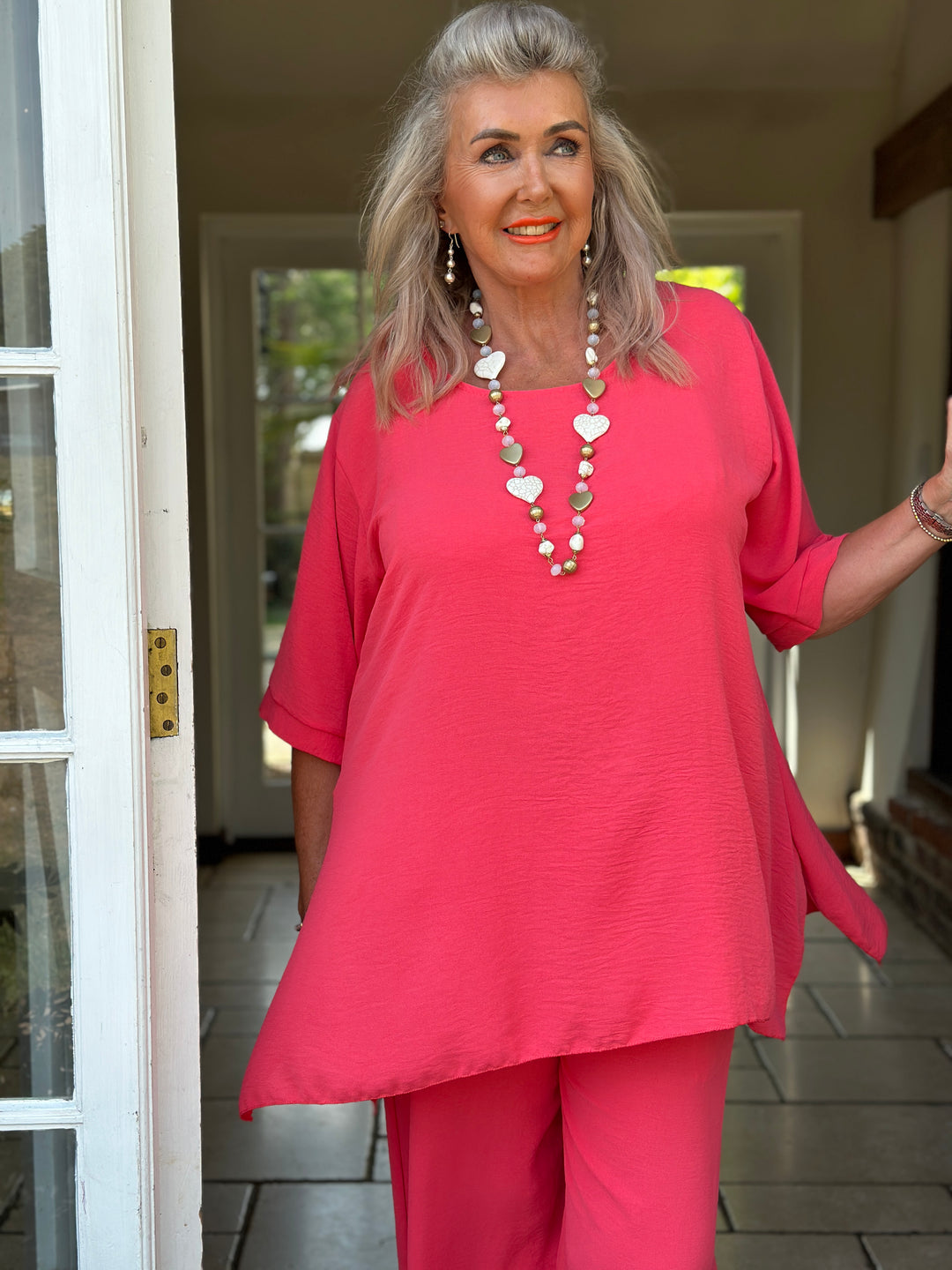 Two-Piece Comfort Co-ord Set | Coral