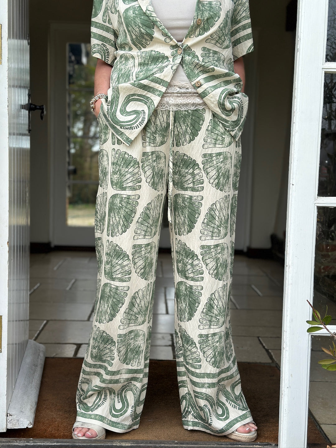 Shell Print Co-ord | Green
