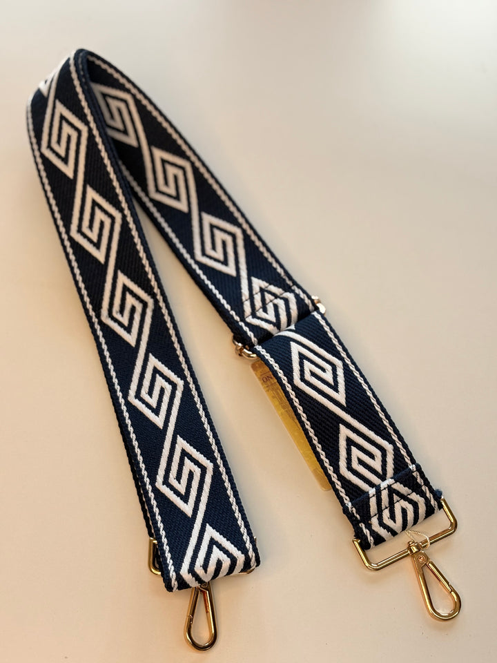 Aztec Bag Strap | Navy