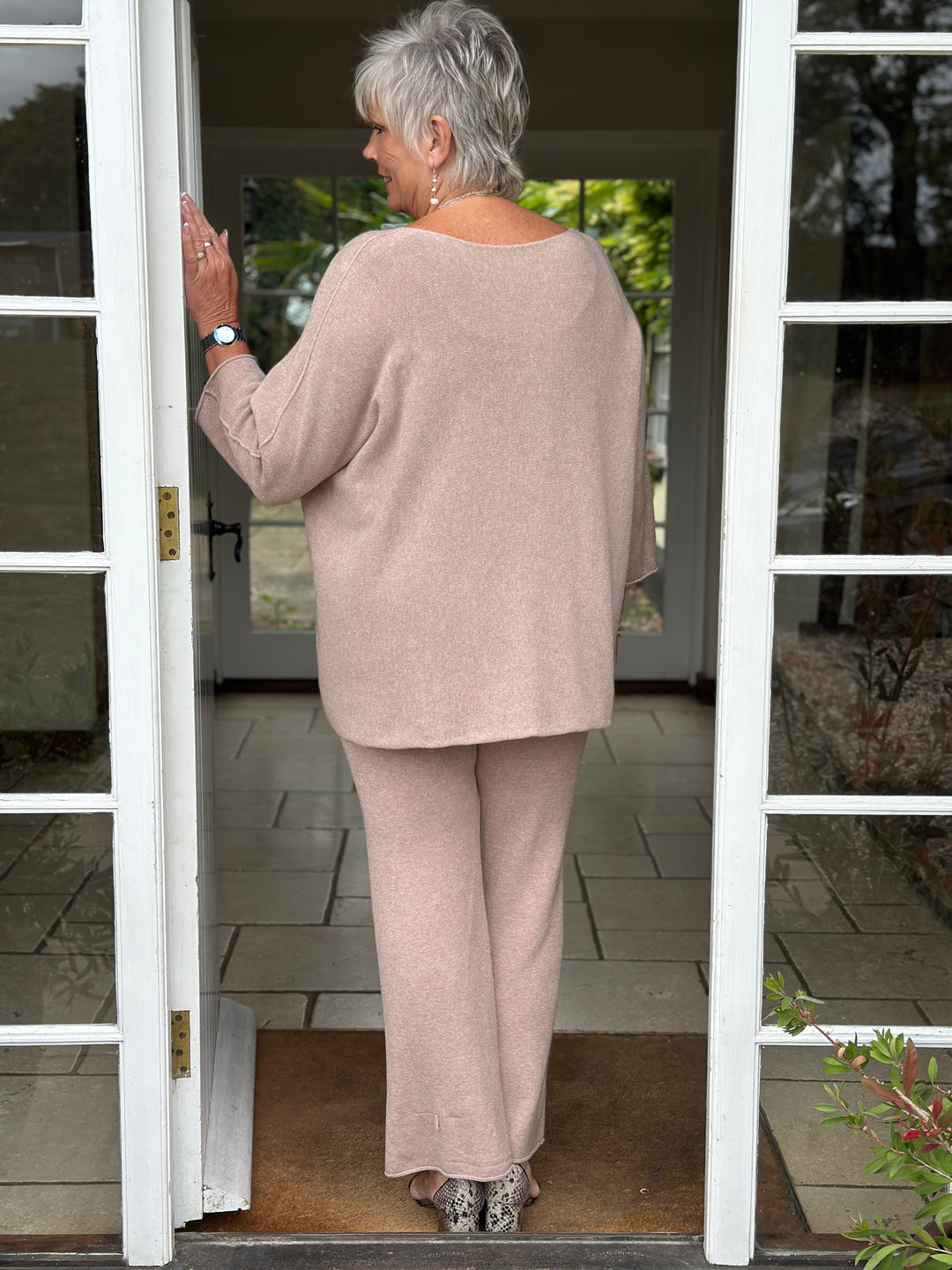 Relaxed Knit Two Piece Co-ord | Taupe