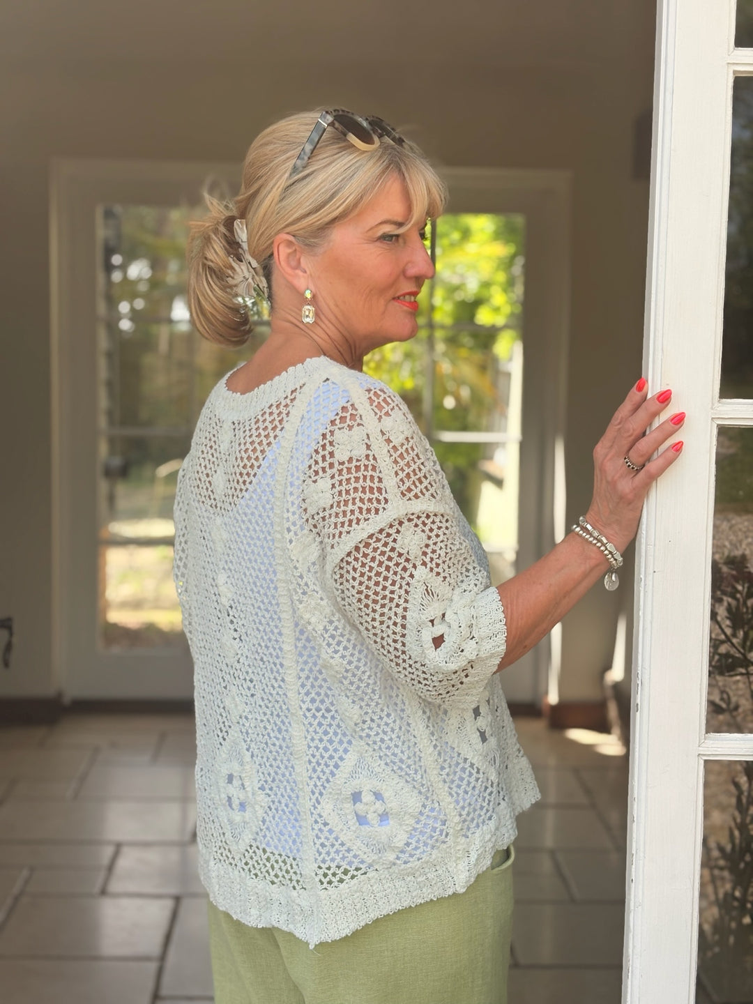 Boho Crochet Top | White