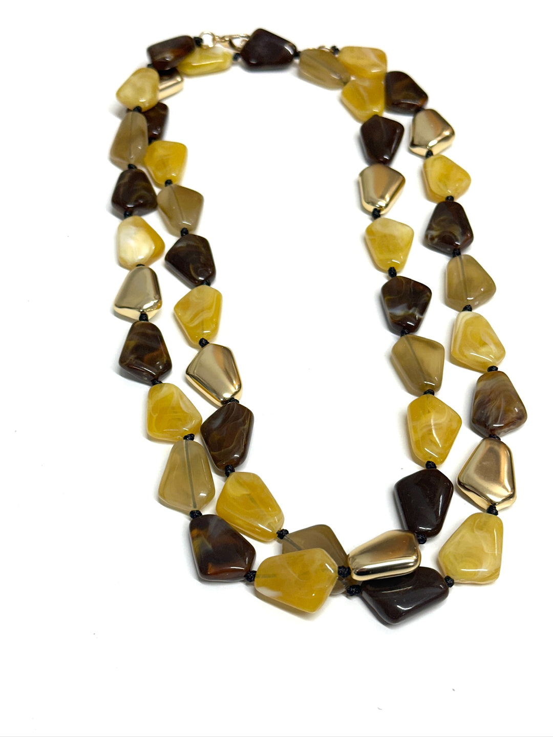 Long Multi Bead Necklace | Brown - Mandy's Heaven 