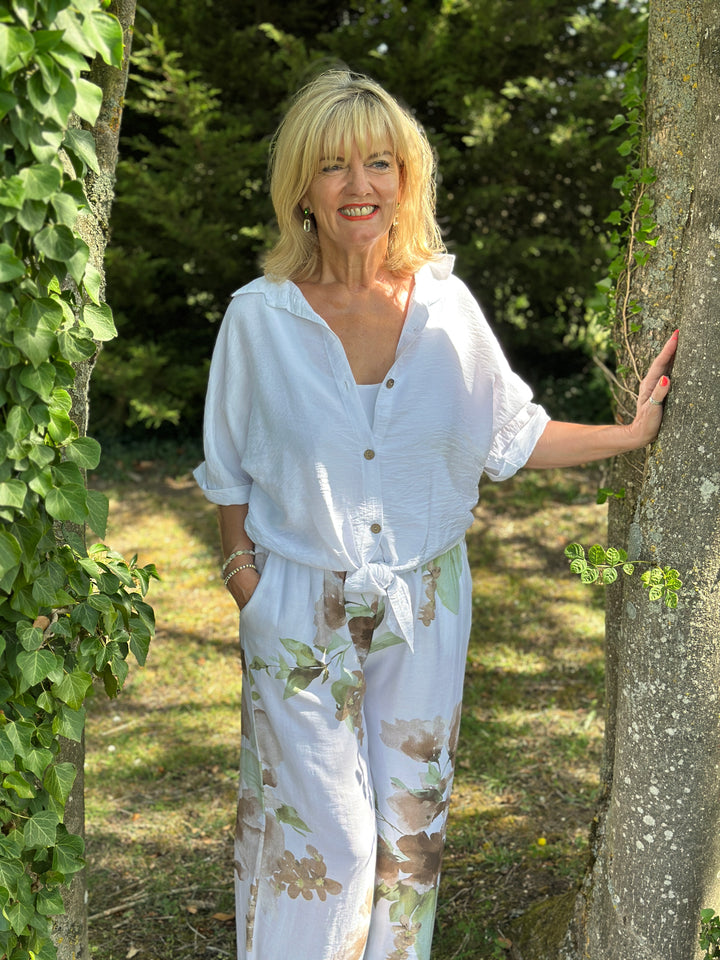 Summer Garden Co-ord | White