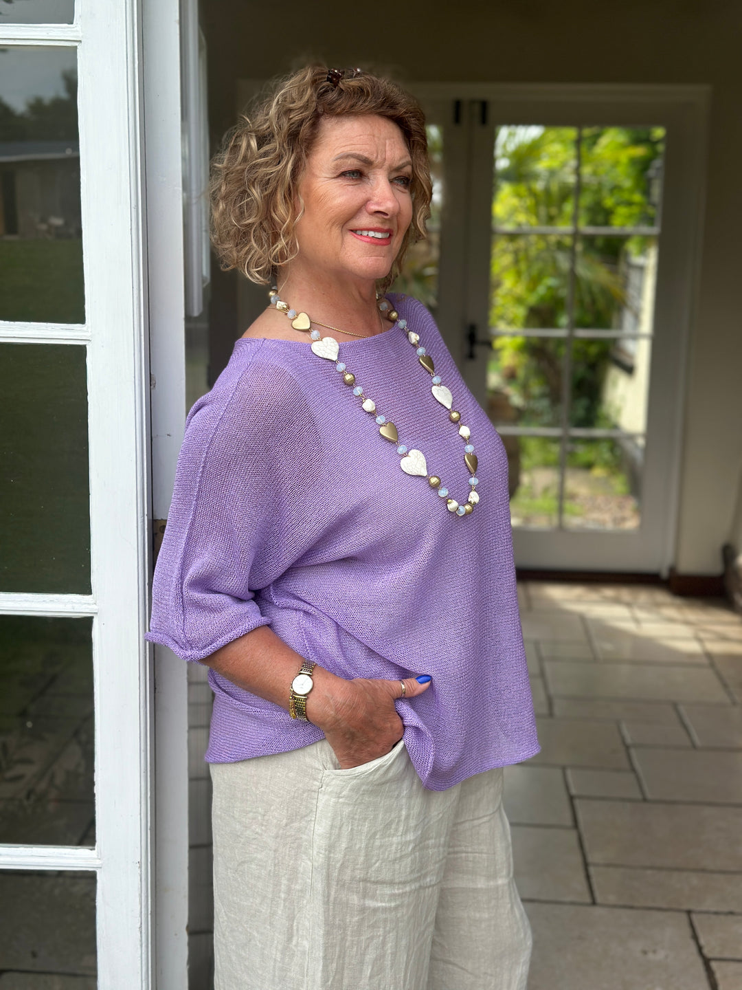 Lightweight Throw Over Top | Lilac