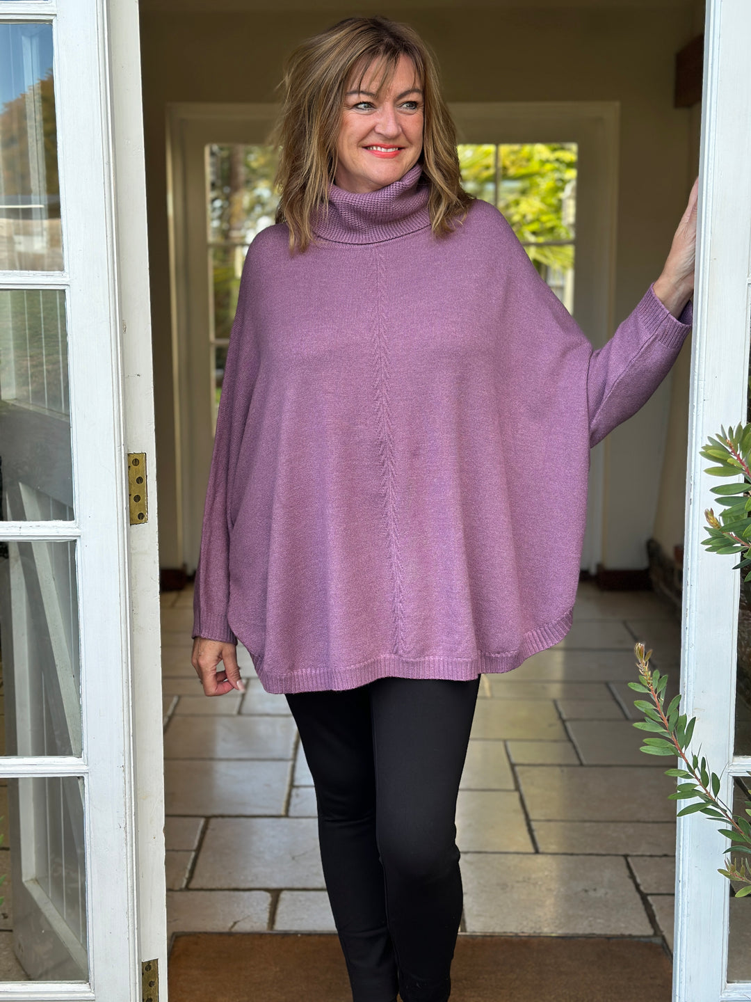 Soft Touch Roll Neck Jumper | Heather