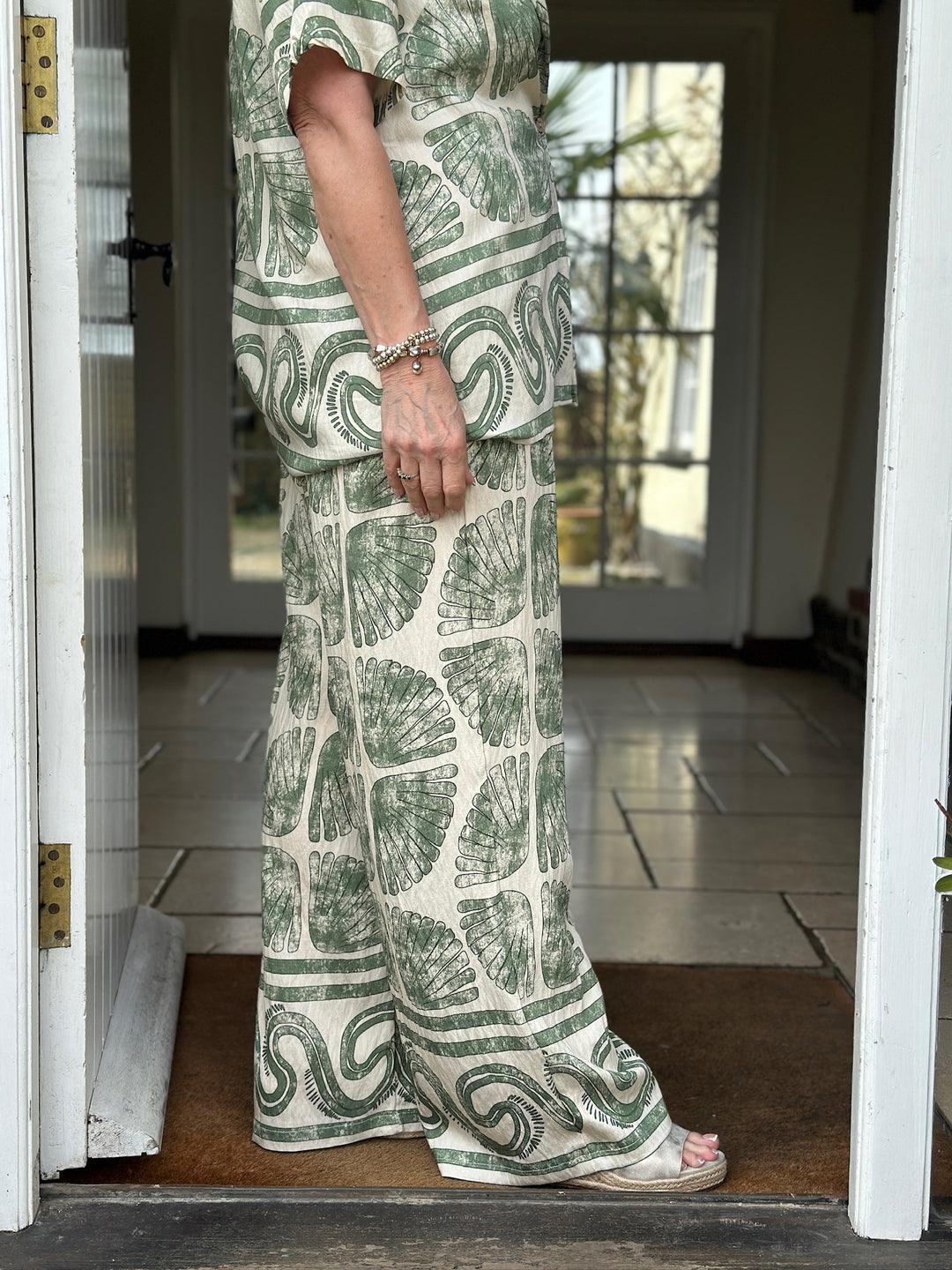 Shell Print Co-ord | Green