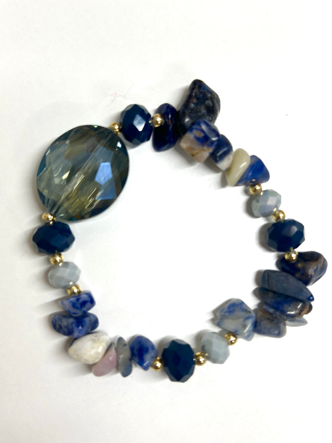 Coloured Stones Bracelet | Blue