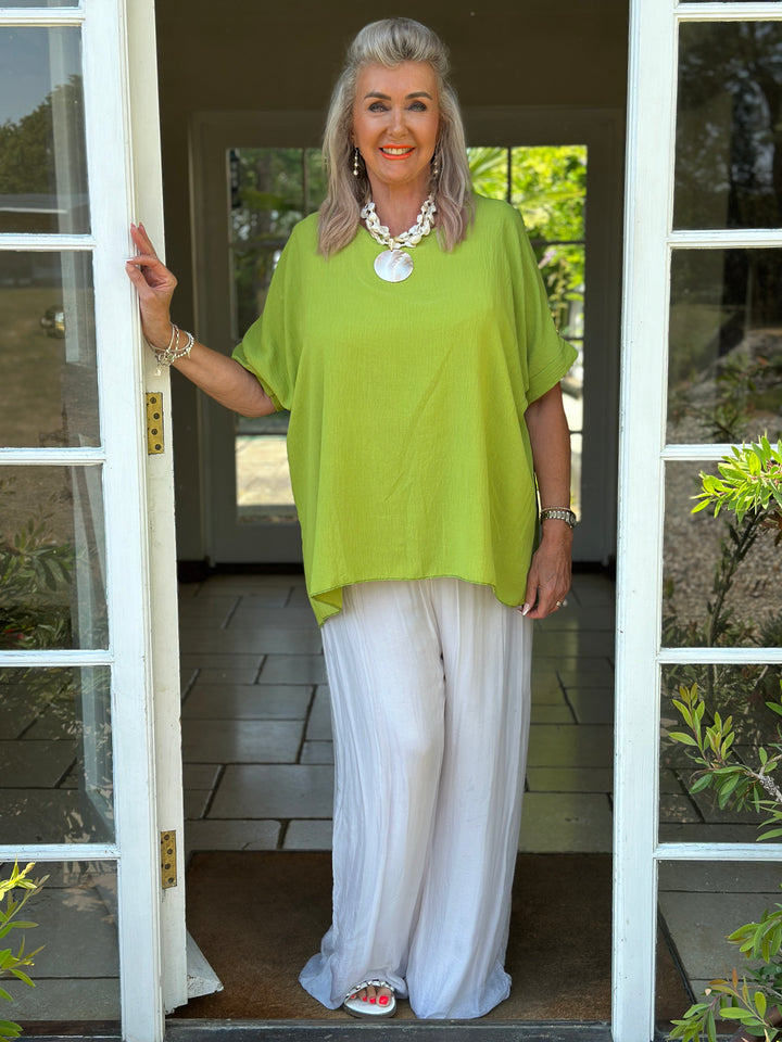Oversized Staple Top | Lime