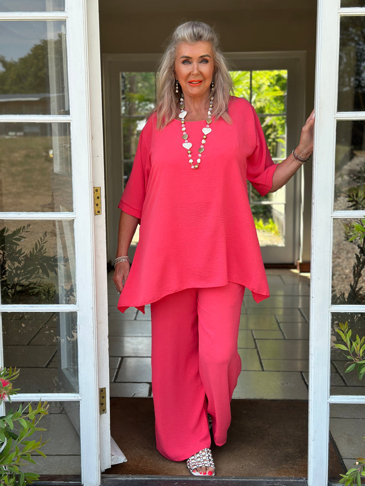 Two-Piece Comfort Co-ord Set | Coral