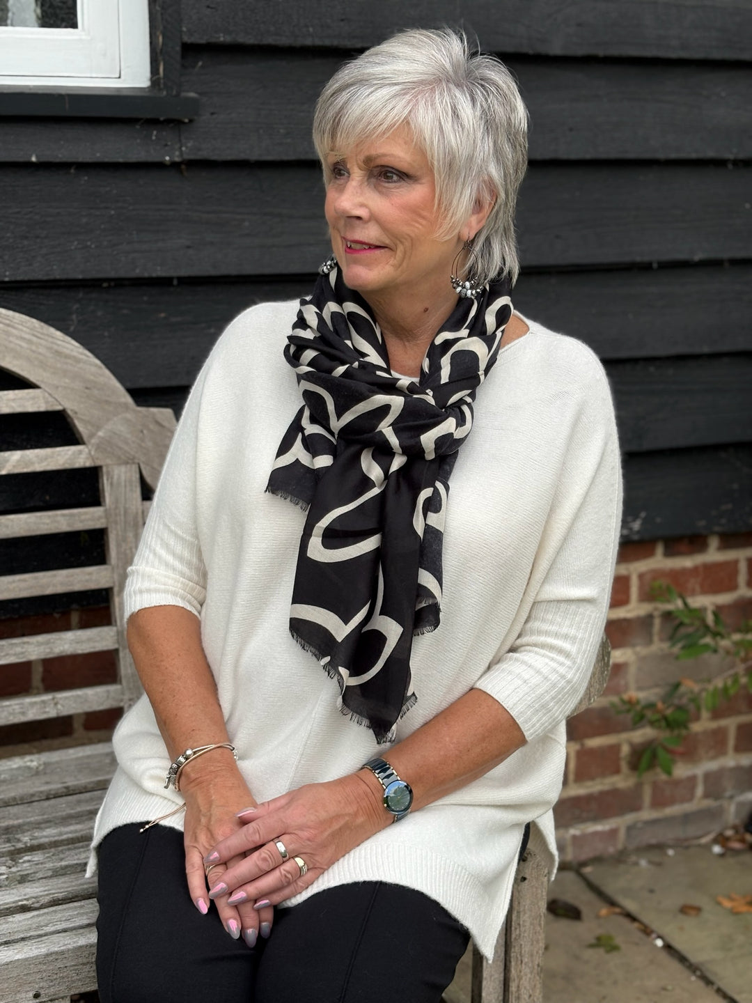 Clover Scarf | Black