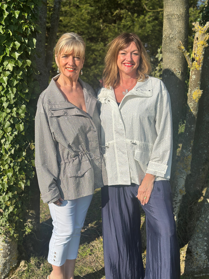 Luxe Studded Statement Jacket - Malissa J | Stone