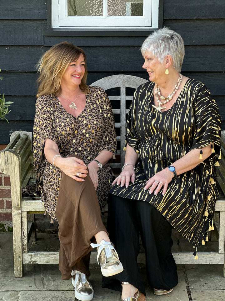 Luxe Print Tassel Kaftan - Malissa J | Leopard