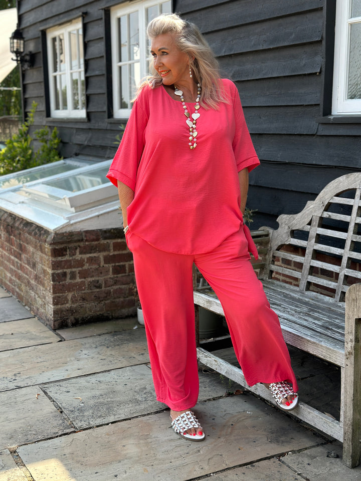 Two-Piece Comfort Co-ord Set | Coral