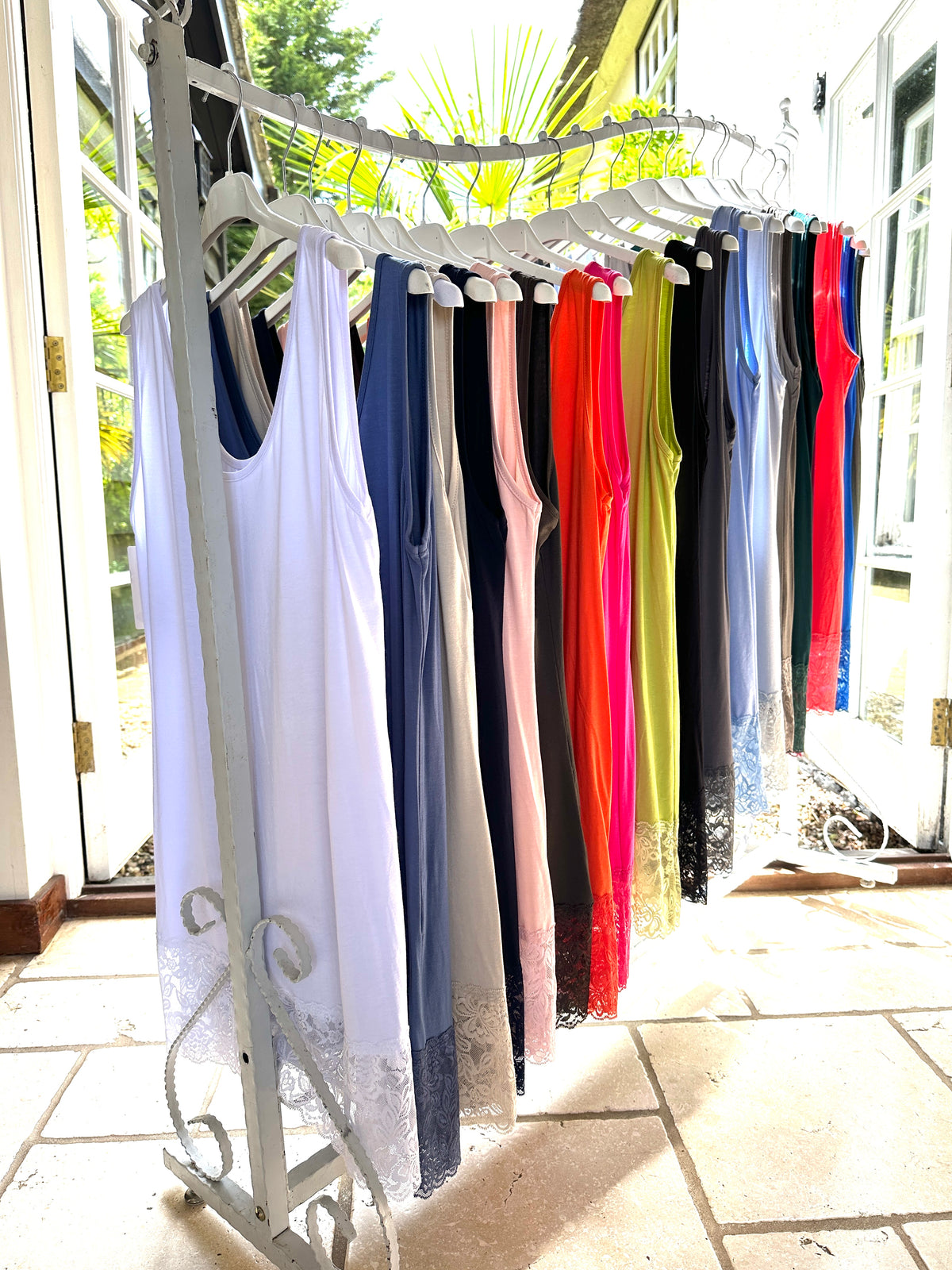 Extra Large Lace Hem Vest Top - Mandy's Heaven 