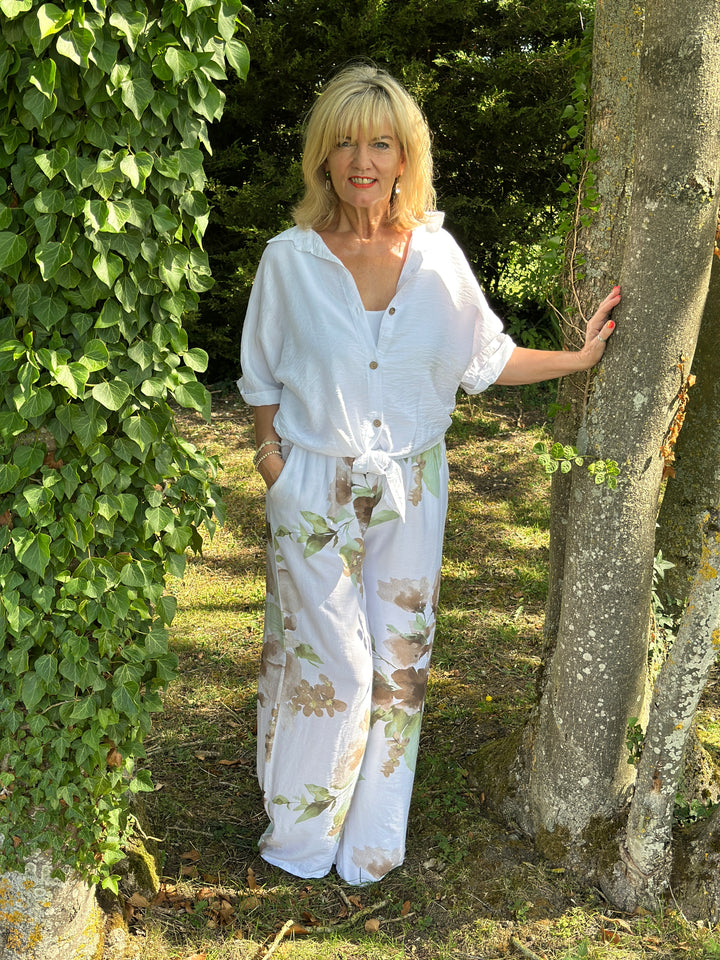 Summer Garden Co-ord | White