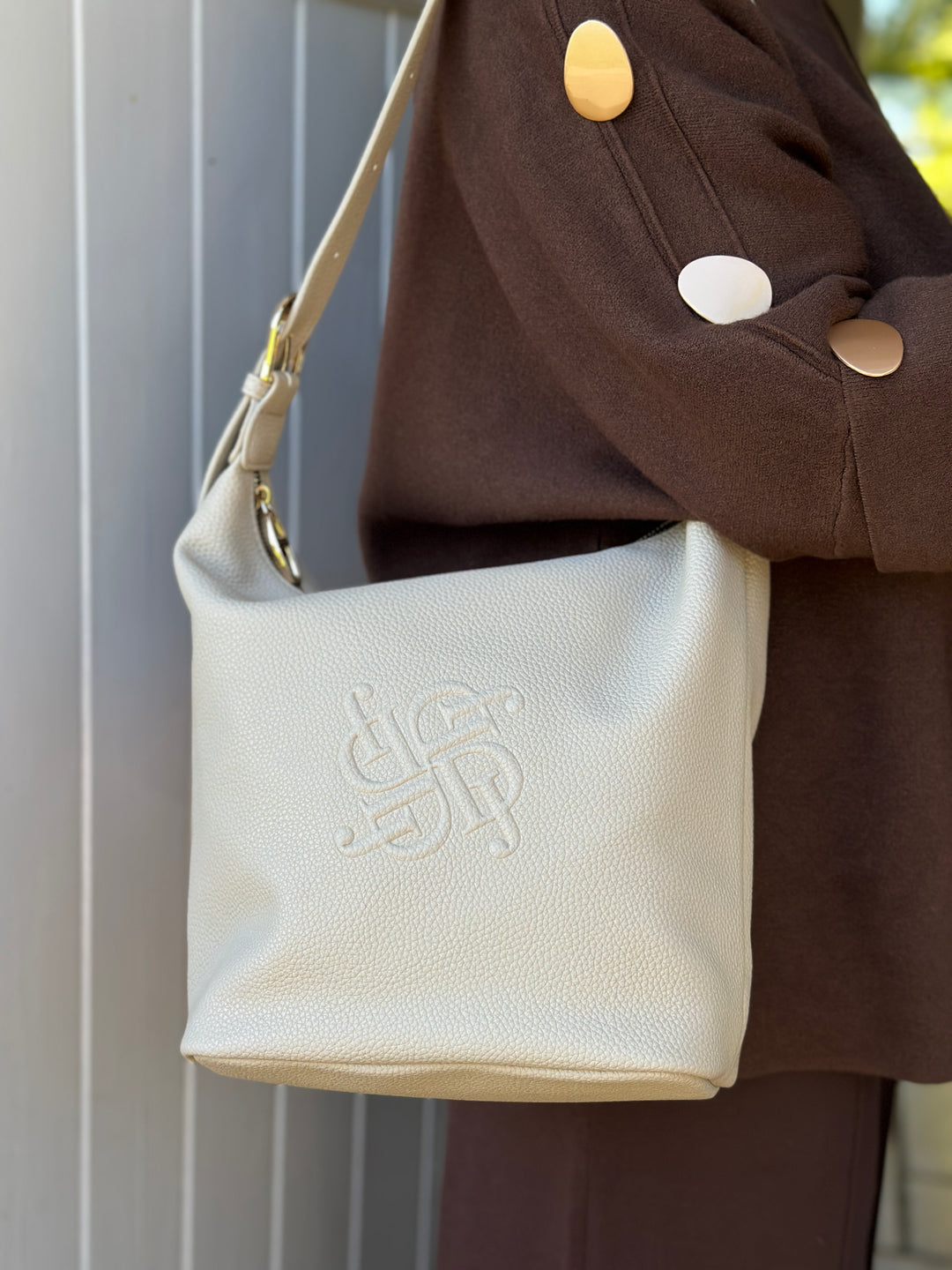 David Jones Bucket Bag | Almond Milk