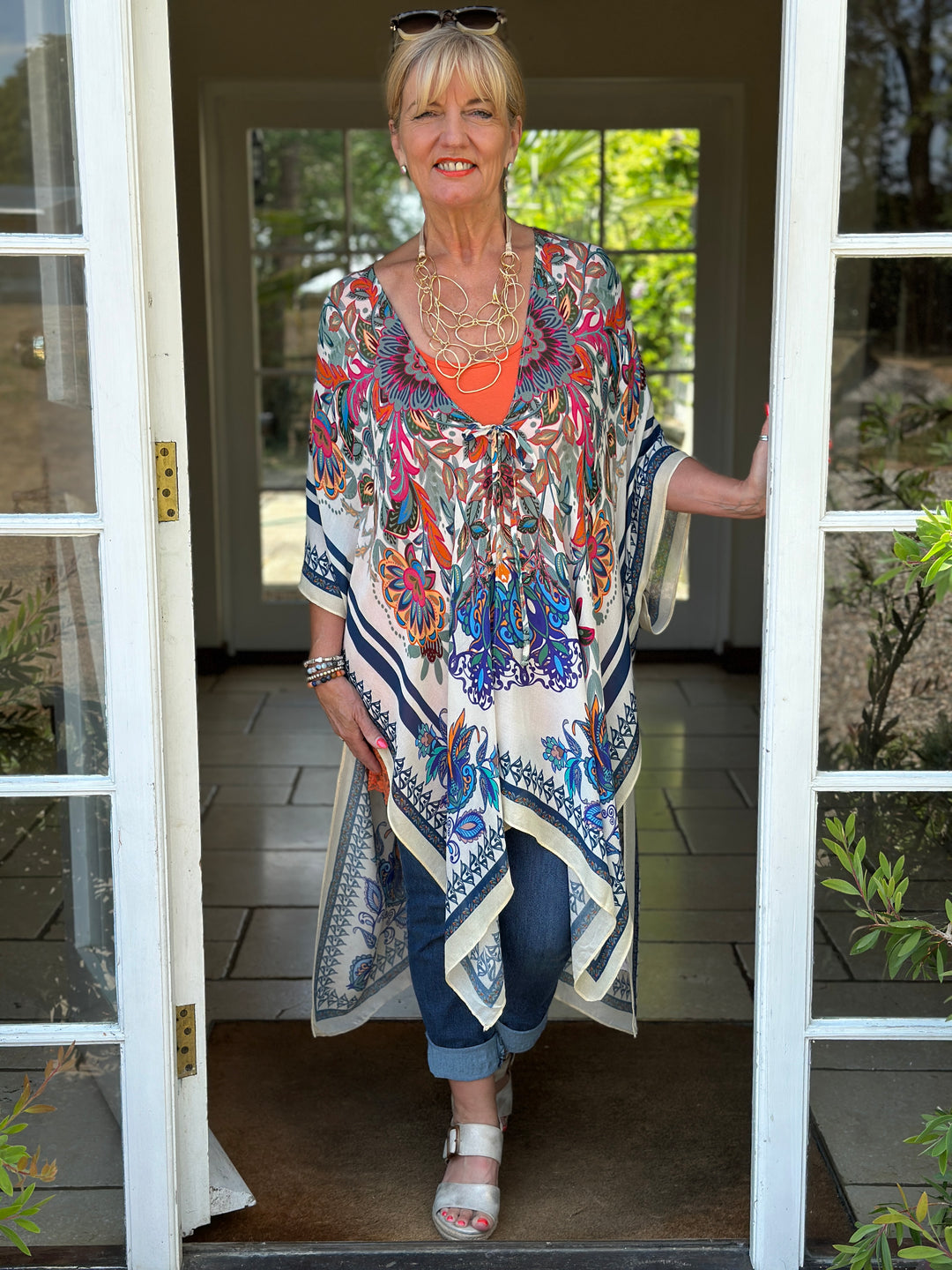 Anatasia Tie Kimono | Multi