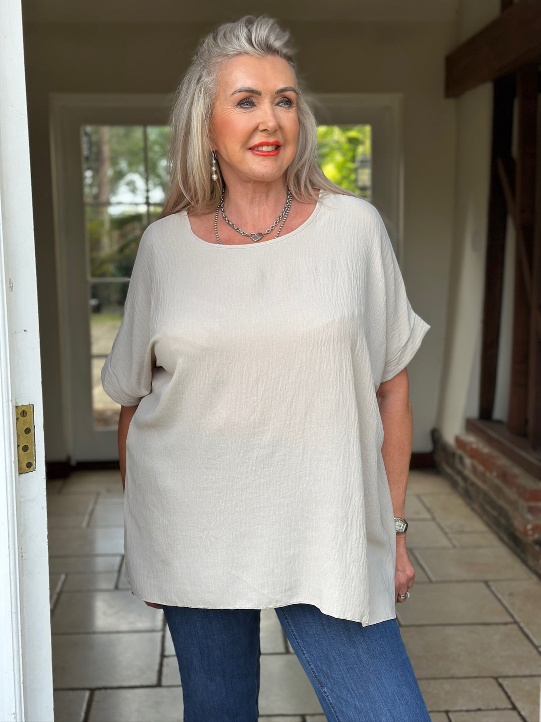 Everyday Essential Relaxed Top | Beige