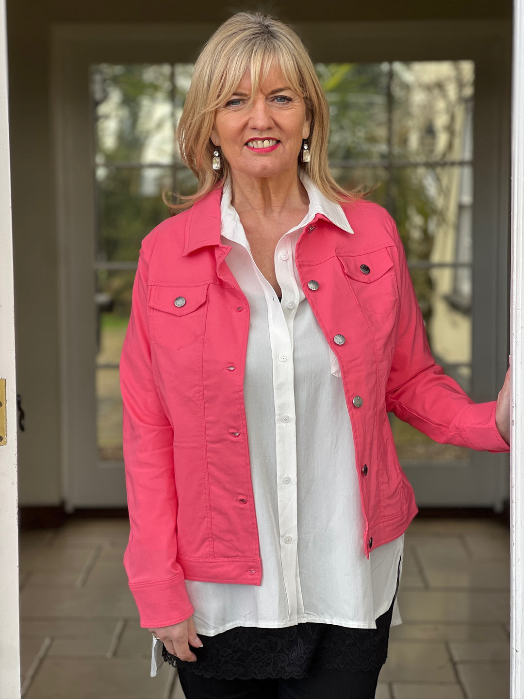 Lightweight Stretch Jacket Sunkist Coral