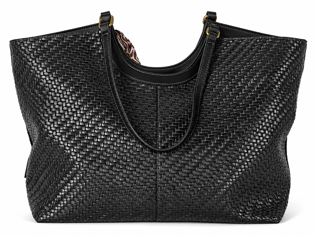 David Jones Woven Shoulder Bag | Black