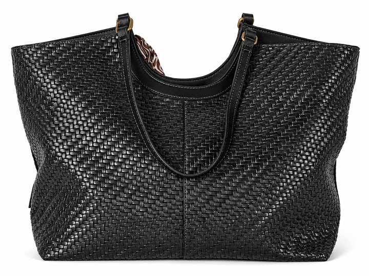 David Jones Woven Shoulder Bag | Black