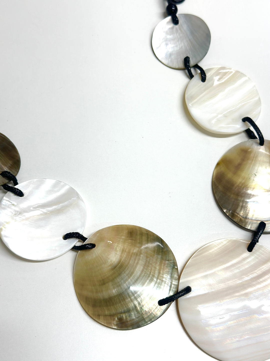 Moon Shell Statement Necklace | Brown