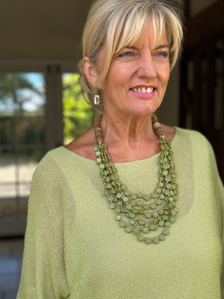 Lightweight Throw Over Top | Lime