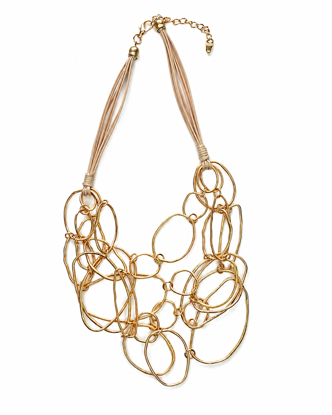 Tangled Circles Statement Necklace