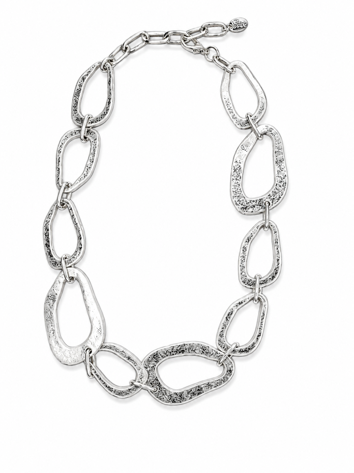 Organic Link Chain Necklace | Silver