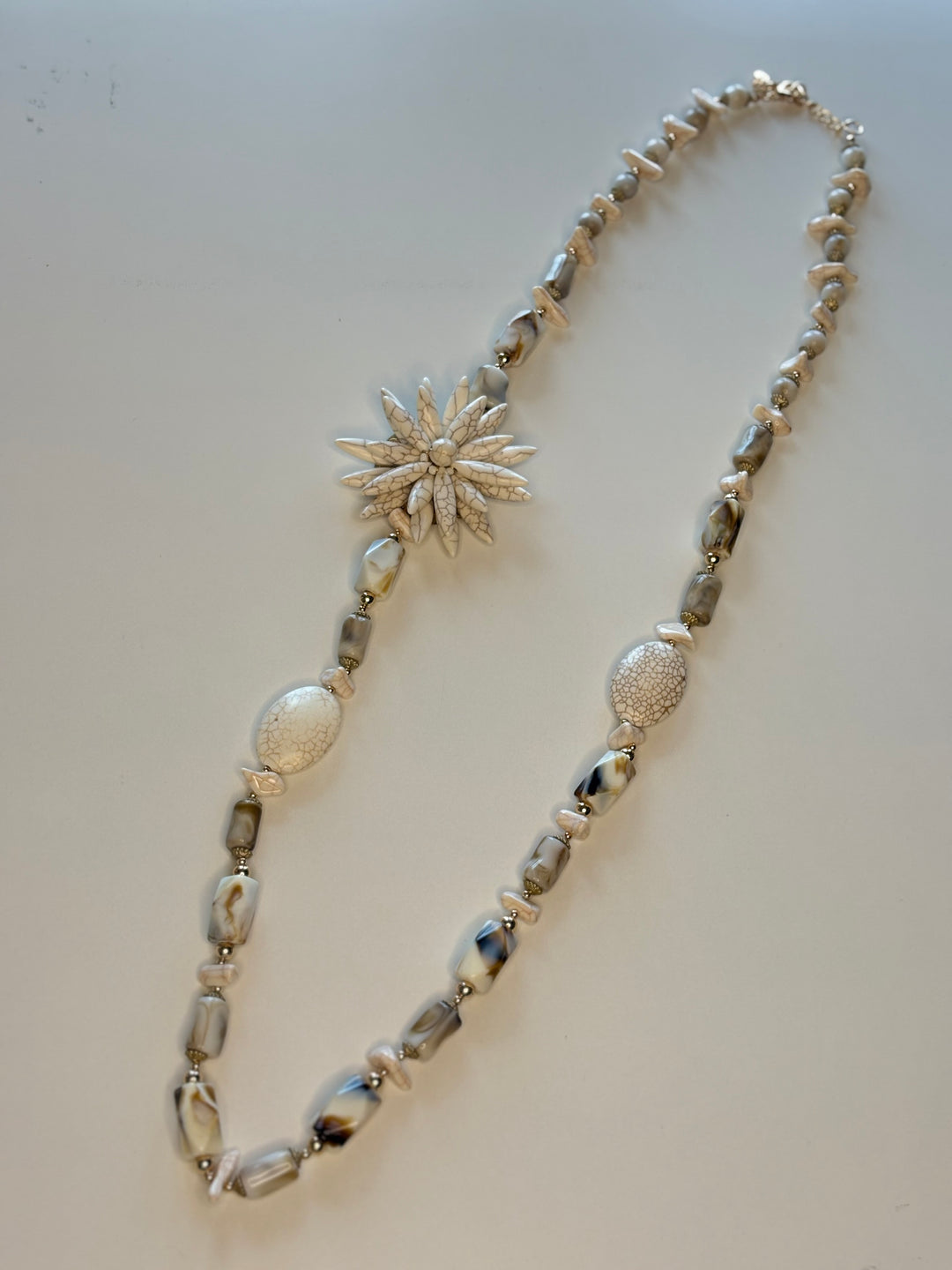 Sunflower Style Long Necklace