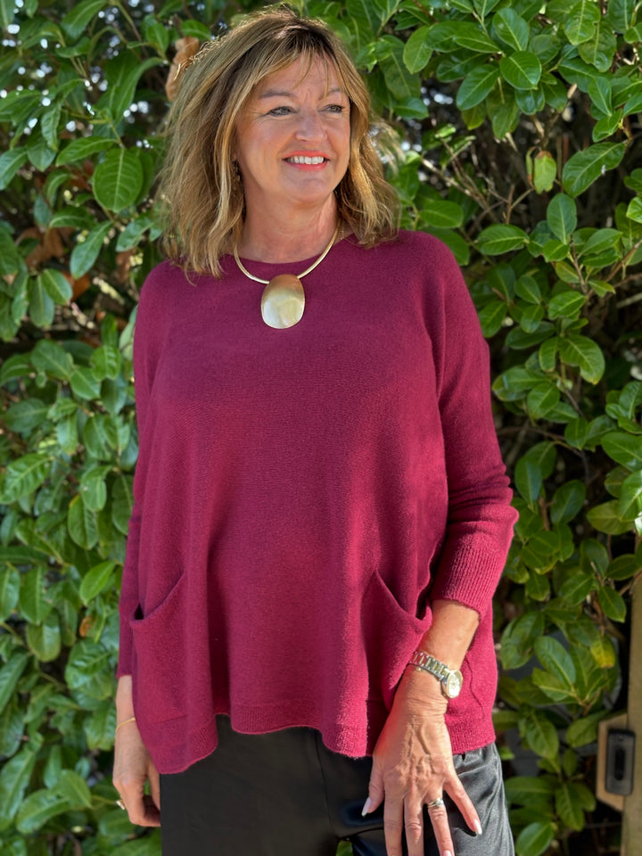 Lily Jumper | Burgundy - Mandy's Heaven 