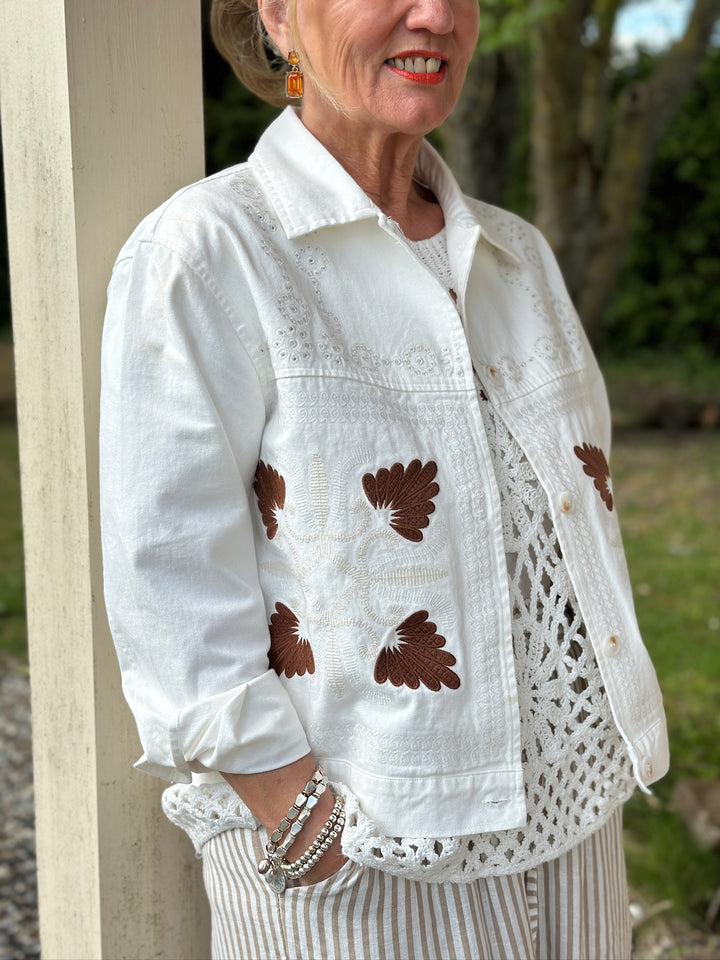 Embroidered Cotton Jacket | Off-White