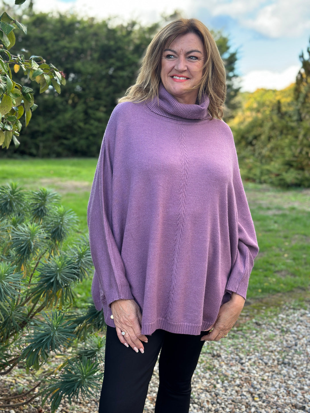 Soft Touch Roll Neck Jumper | Heather
