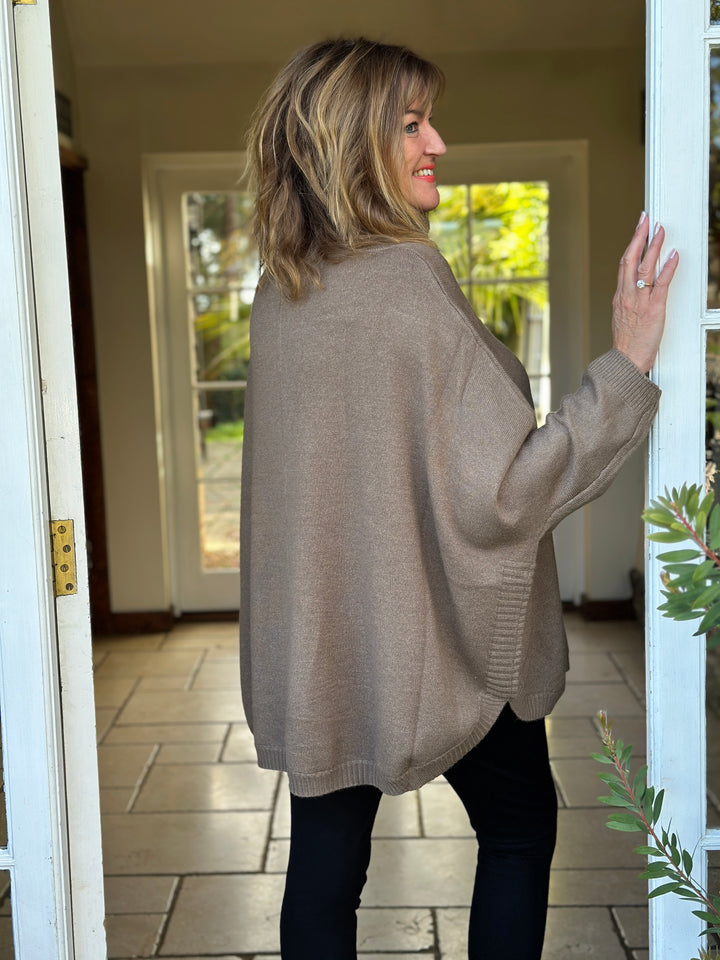 Soft Touch Roll Neck Jumper | Mink