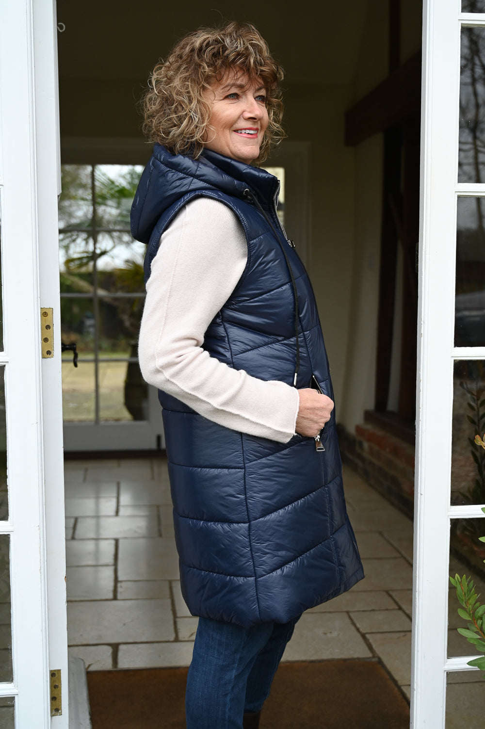 Padded Longline Gilet Petite