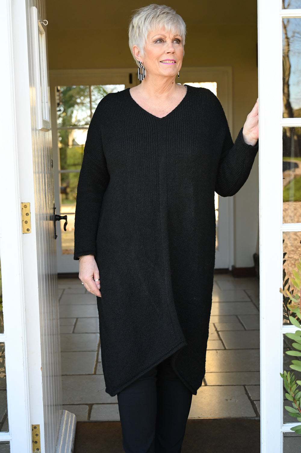 Soft chunky knit jumper dress