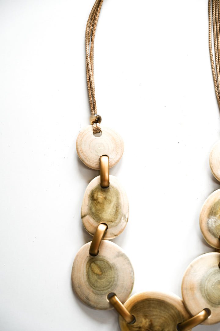 Gold Pebble Necklace