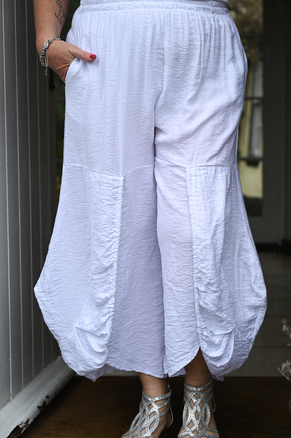 Linen hotsell harem trousers