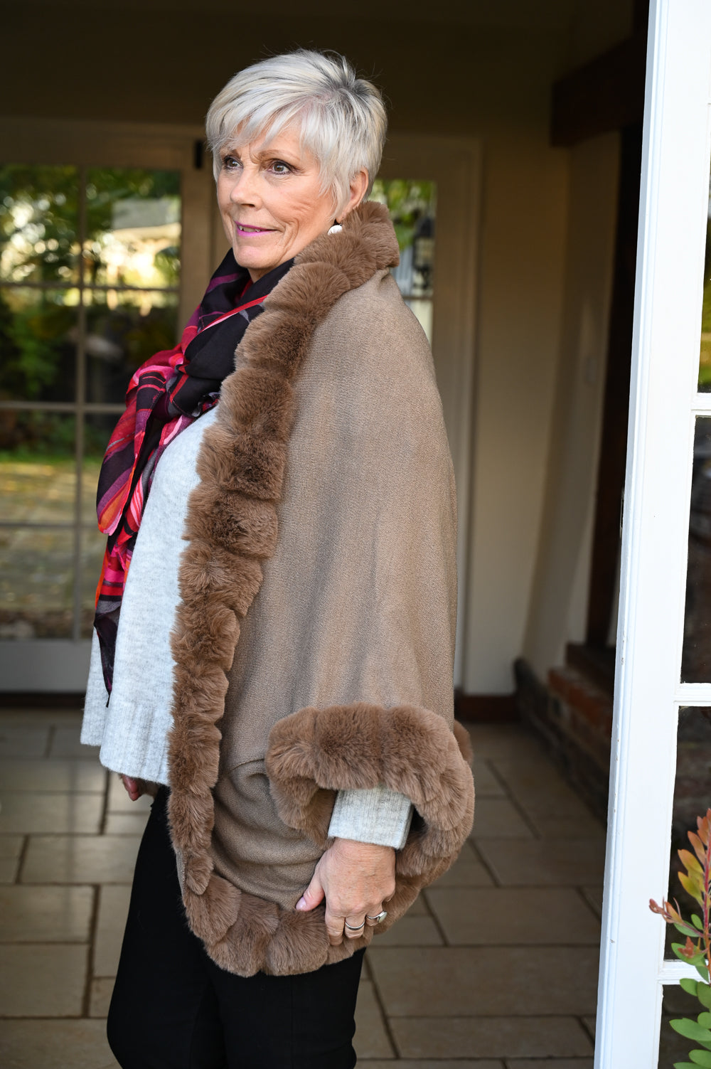 Fur trim sales wrap