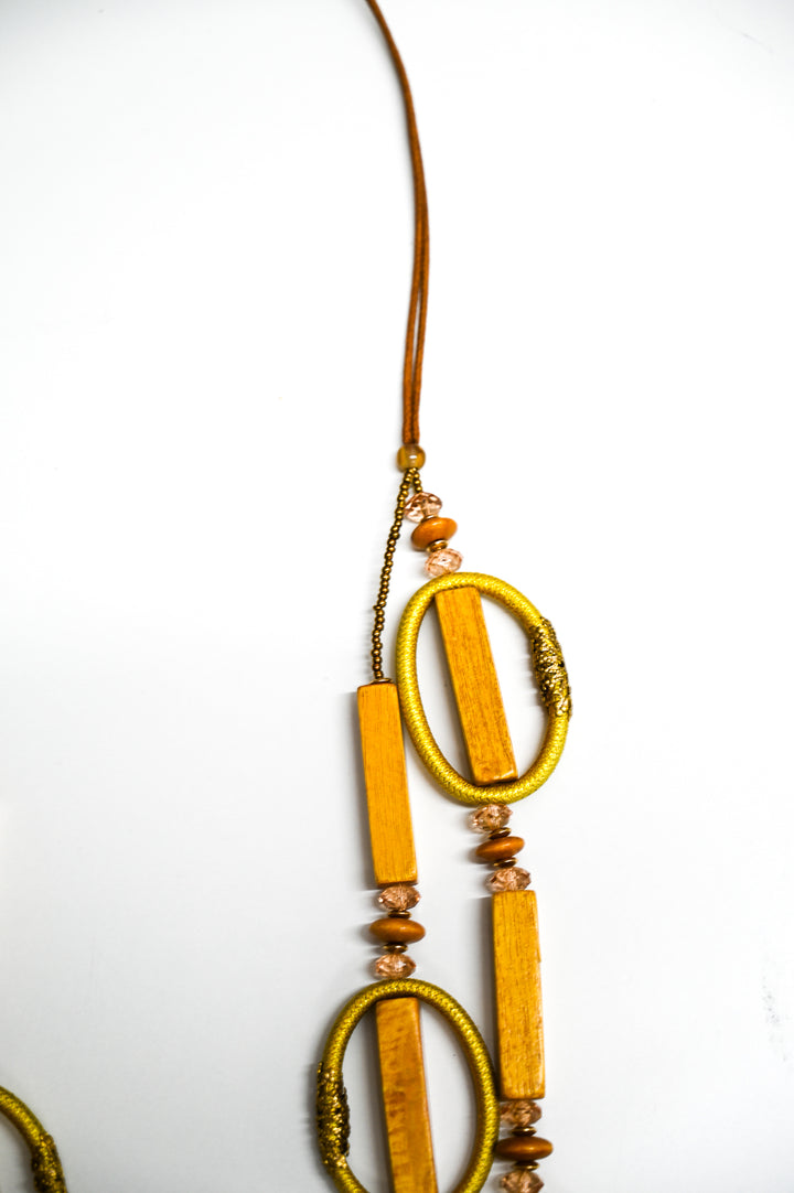 Mustard Multi-Shape Layered Necklace