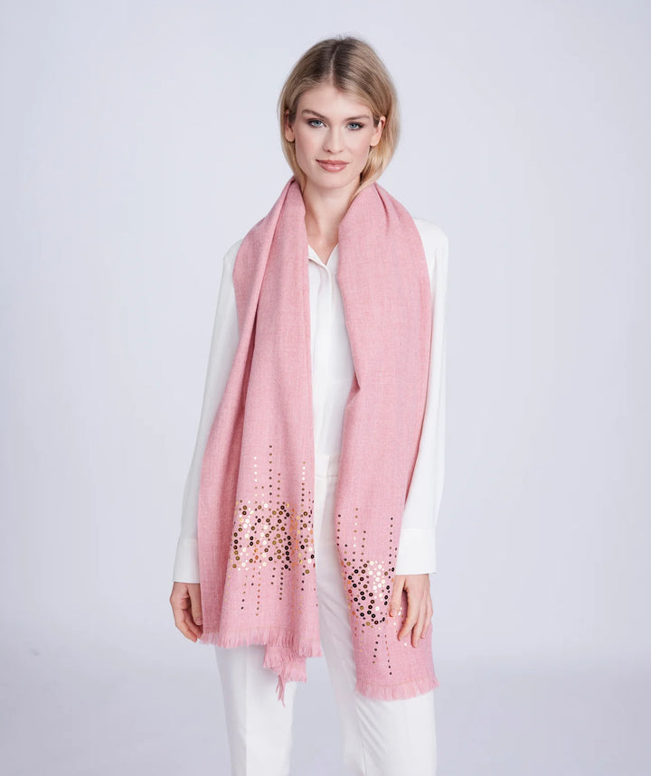Scarf & Glove Gift Set - Pia Rossini | Blush Pink