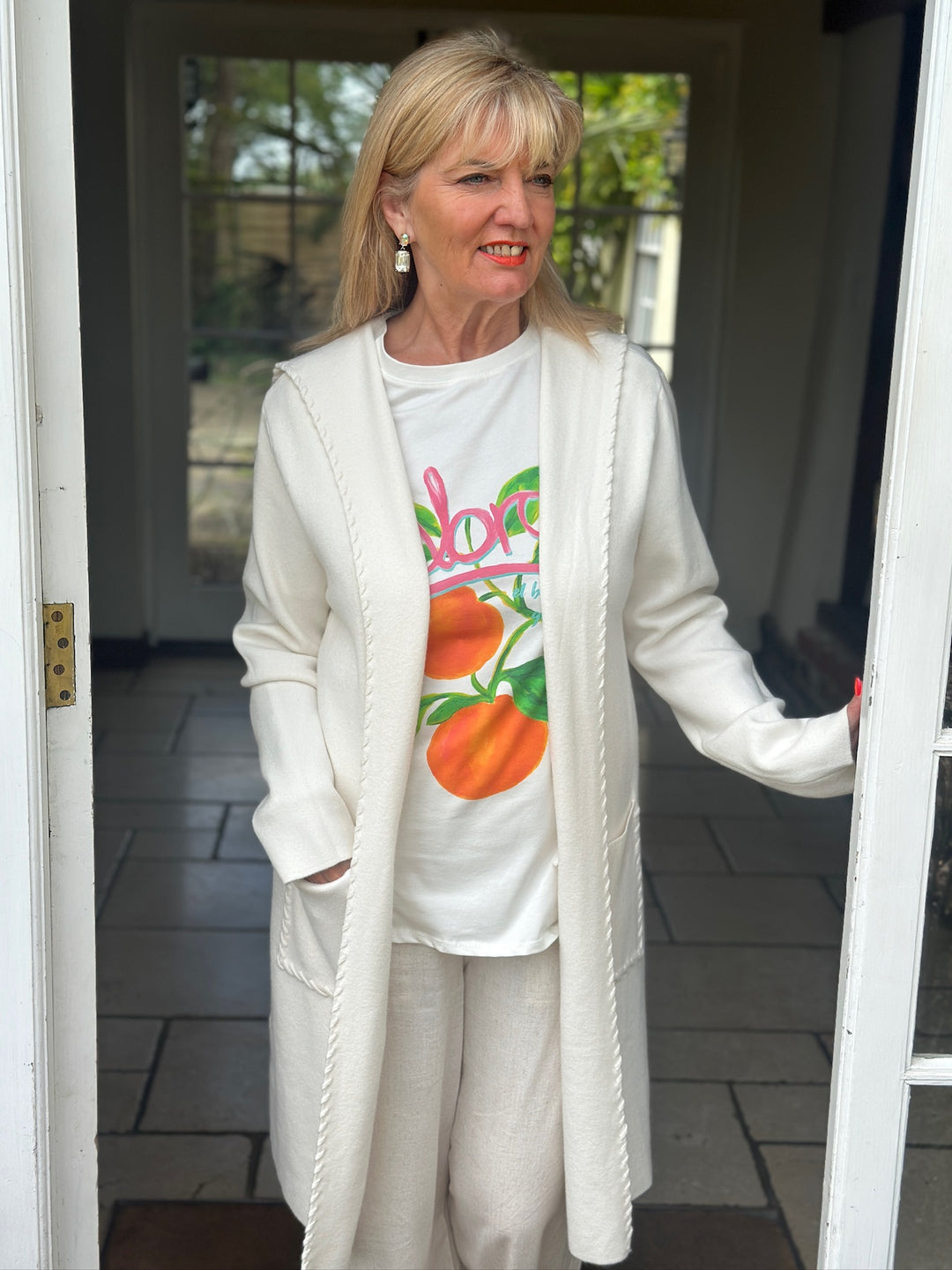 Luxurious Hooded Cardigan | Cream