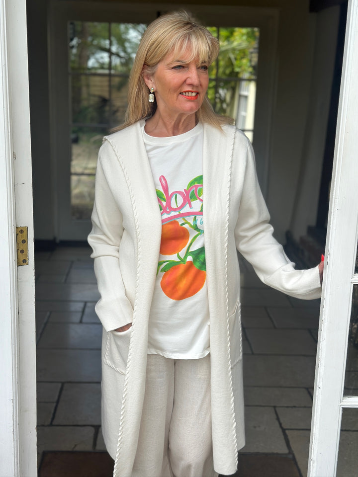 Luxurious Hooded Cardigan | Cream