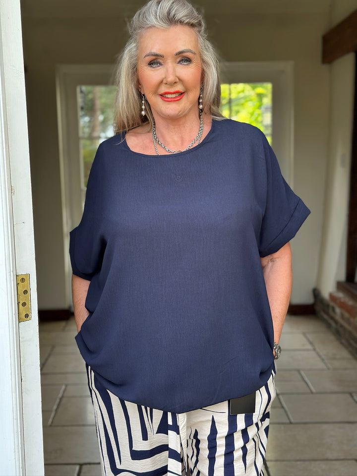 Everyday Essential Relaxed Top | Navy